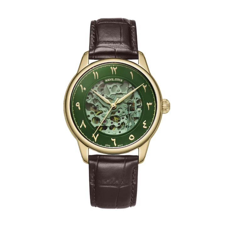SOLVIL ET TITUS SPECIAL EDITION JAWI CLASSIC W06-03310-001 3 HANDS AUTOMATIC MEN WATCH