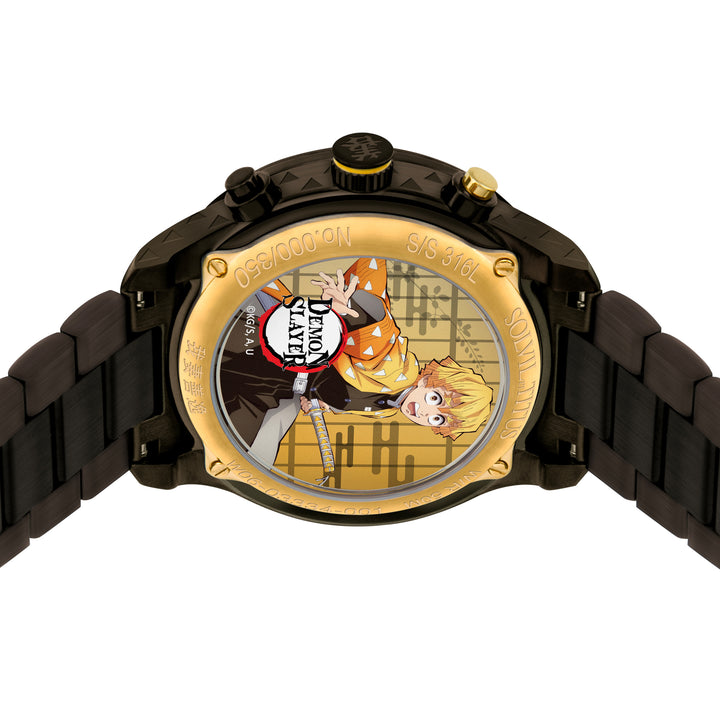 SOLVIL ET TITUS X DEMON SLAYER ZENITSU AGATSUMA W06-03334-001 CHRONOGRAPH QUARTZ STAINLESS STEEL LIMITED EDITION MEN WATCH