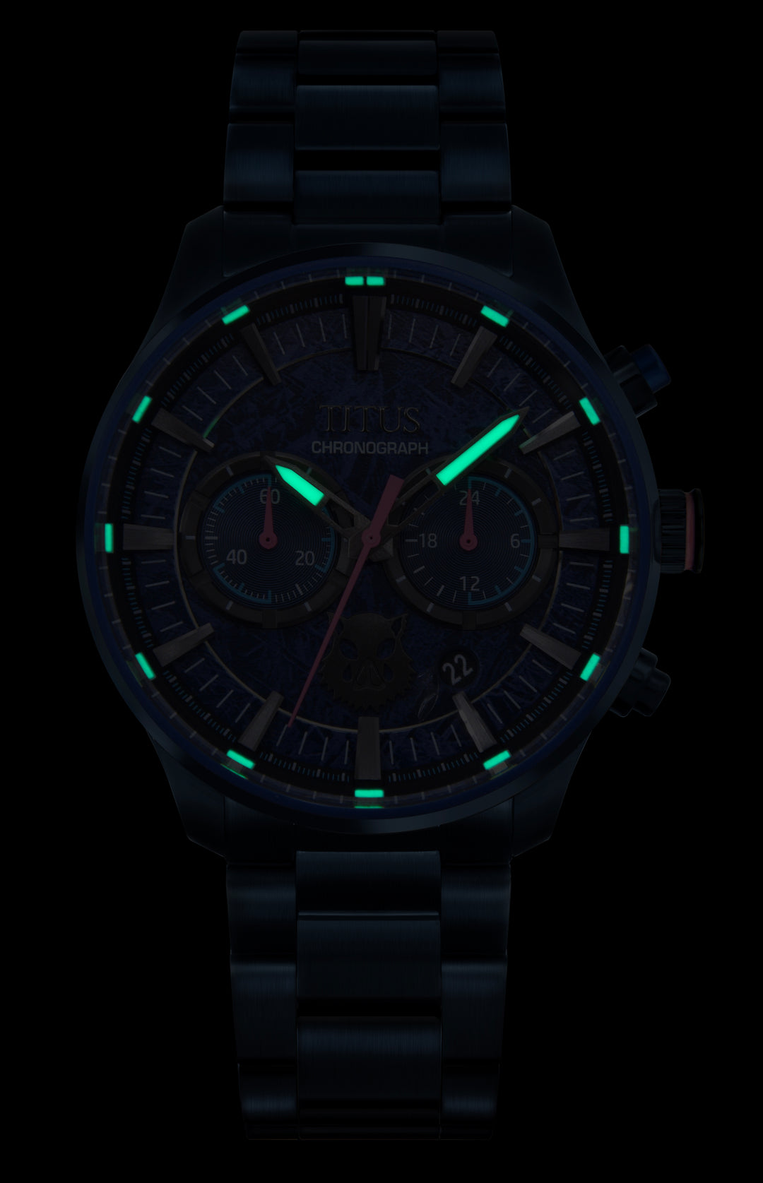 SOLVIL ET TITUS X DEMON SLAYER INOSUKE HASHIBIRA W06-03334-003 CHRONOGRAPH QUARTZ STAINLESS STEEL LIMITED EDITION MEN WATCH