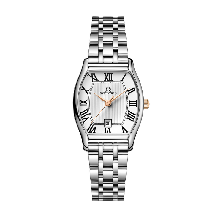 SOLVIL ET TITUS BARISTA W06-02825-018 3 HANDS DATE QUARTZ WOMEN WATCH