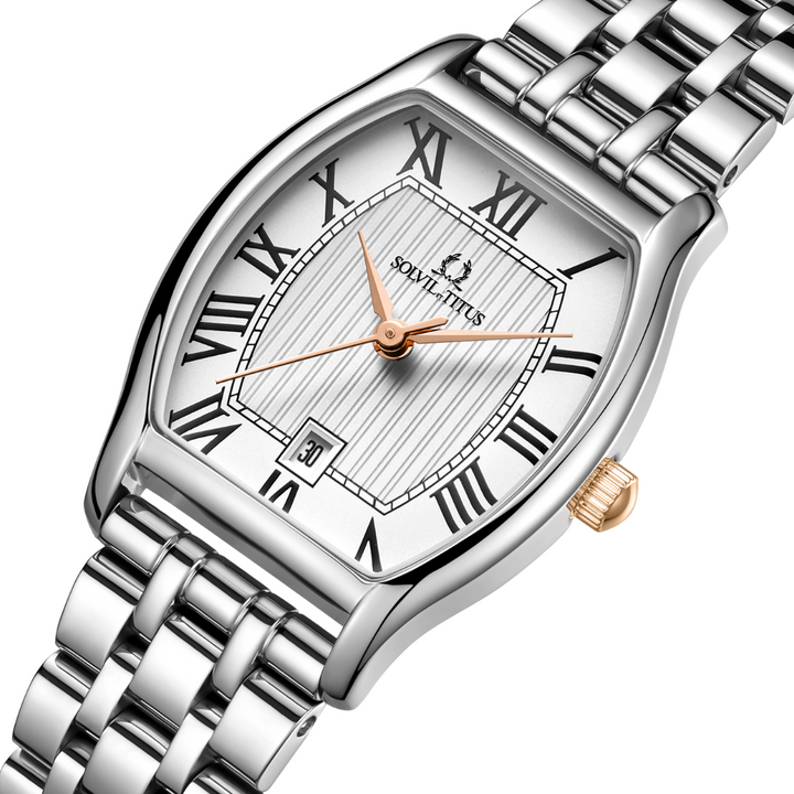SOLVIL ET TITUS BARISTA W06-02825-018 3 HANDS DATE QUARTZ WOMEN WATCH
