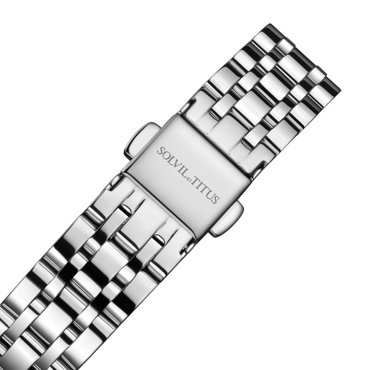 SOLVIL ET TITUS BARISTA W06-02825-018 3 HANDS DATE QUARTZ WOMEN WATCH