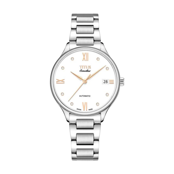 SOLVIL ET TITUS SONVILIER W06-03116-001 3 HANDS DATE AUTOMATIC WOMEN WATCH