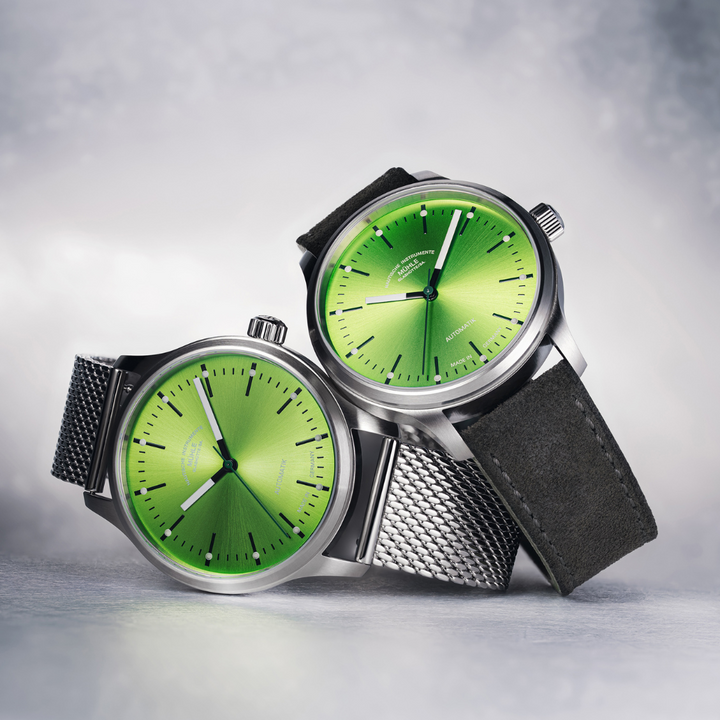 [PRE-ORDER] MÜHLE-GLASHÜTTE PANOVA LIME M1-40-76-1-MB-II AUTOMATIC MILANESE STRAP MEN WATCH