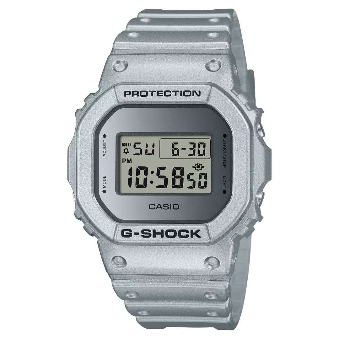 CASIO G-SHOCK DW-5600FF-8DR DIGITAL METALLIC SILVER WATCH