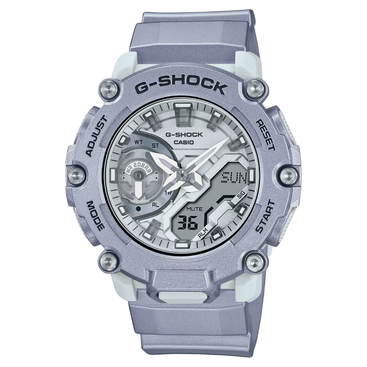 CASIO G-SHOCK GA-2200FF-8ADR ANALOG-DIGITAL METALLIC SILVER WATCH