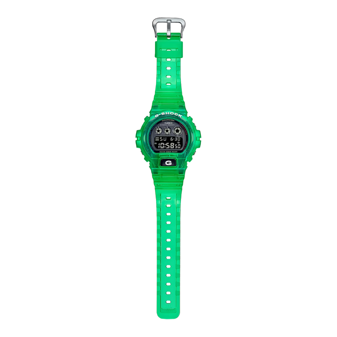 CASIO G SHOCK DW 6900JT 3DR DIGITAL GREEN WATCH CITY CHAIN