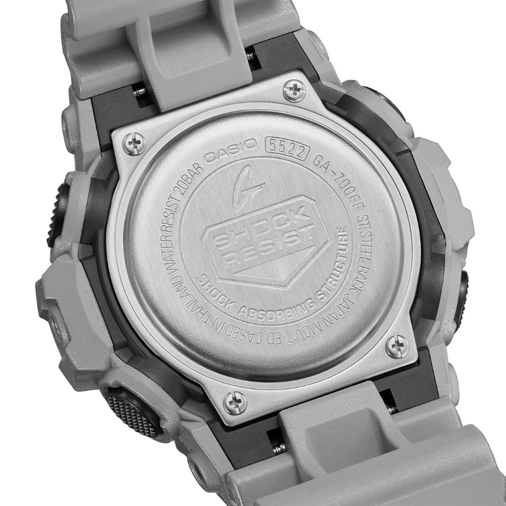 CASIO G-SHOCK GA-700FF-8ADR STANDARD ANALOG-DIGITAL METALLIC SILVER WATCH