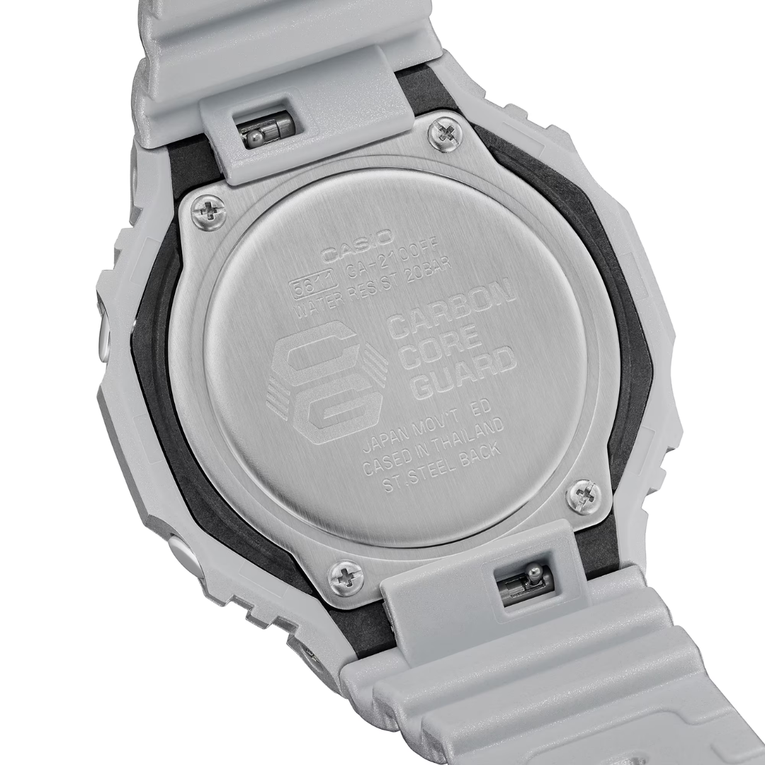 CASIO G-SHOCK GA-2100FF-8ADR ANALOG-DIGITAL METALLIC SILVER WATCH