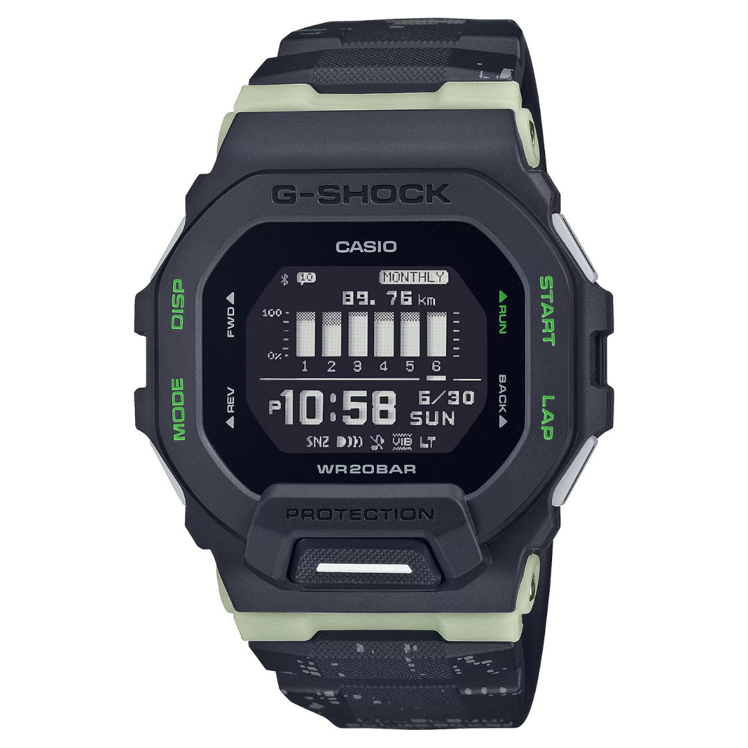 CASIO G-SHOCK G-SQUAD SPORTS GBD-200LM-1DR DIGITAL BLACK WATCH