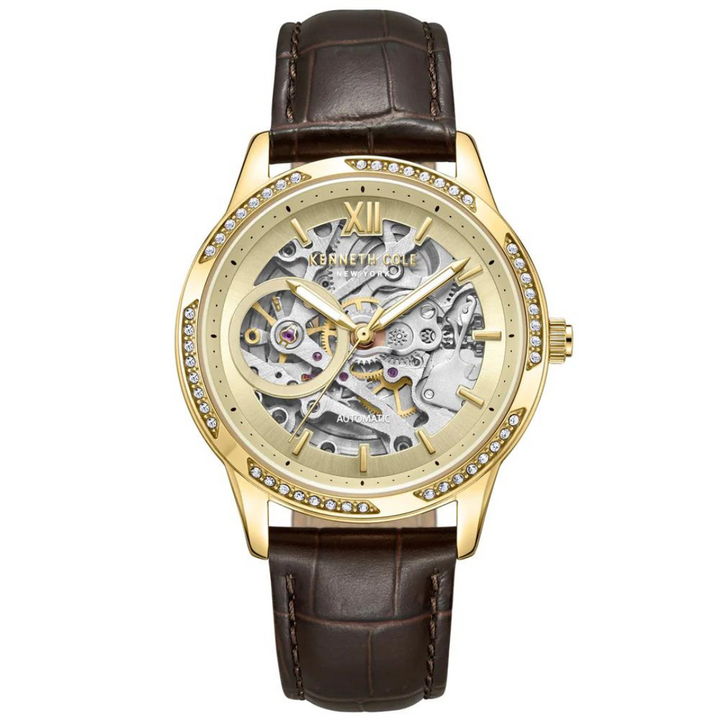 KENNETH COLE KCWLE0016403 AUTOMATIC BROWN WOMEN WATCH