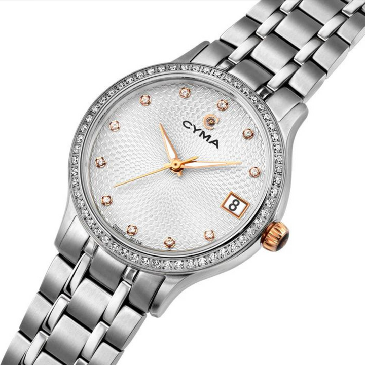 CYMA BELLE W02-00804-001 QUARTZ STAINLESS STEEL SILVER WOMEN WATCH
