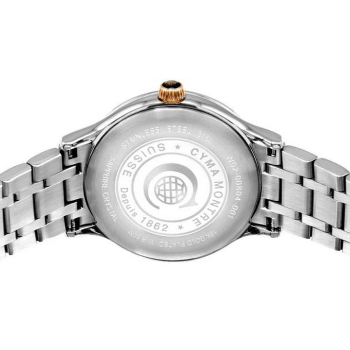 CYMA BELLE W02-00804-001 QUARTZ STAINLESS STEEL SILVER WOMEN WATCH