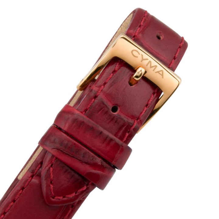 CYMA W02-00804-003 BELLE QUARTZ RED LEATHER WOMEN WATCH
