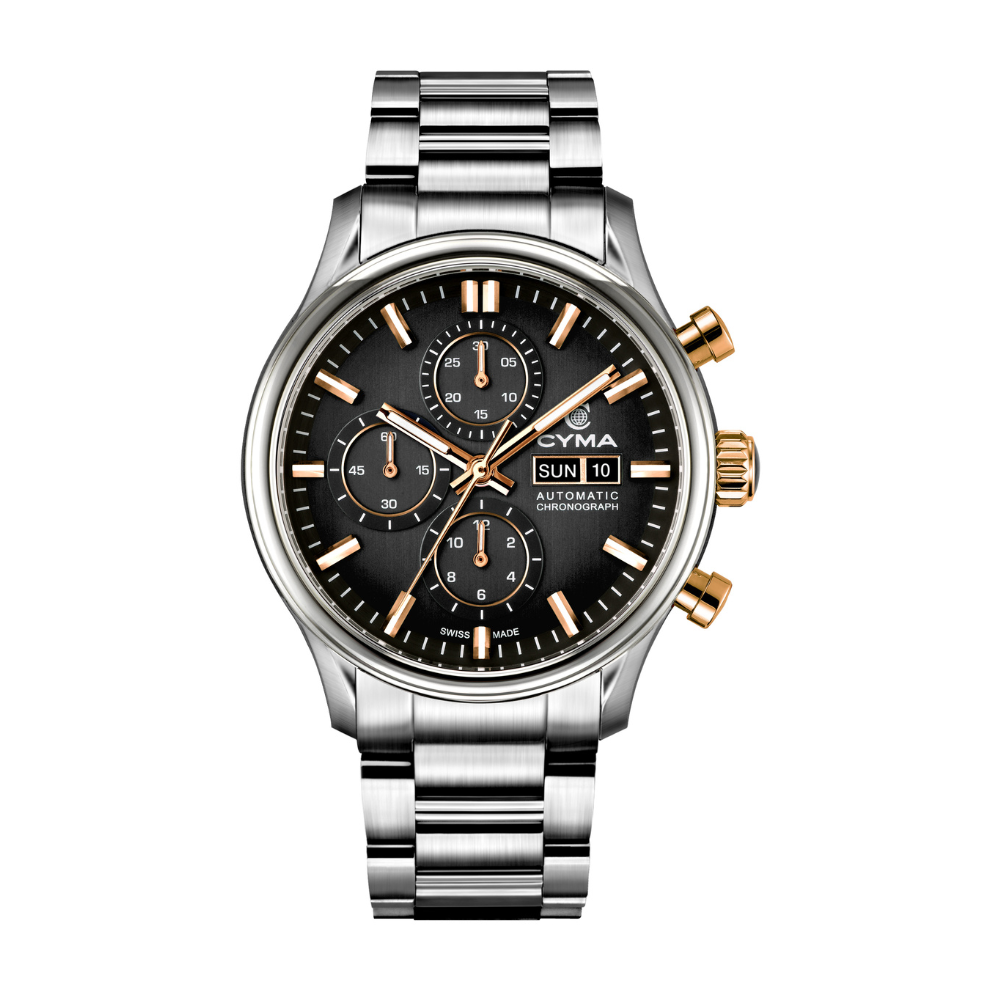 CYMA W02-00813-003 GRAND MAESTRO CHESS LIMITED EDITION AUTOMATIC CHRONOGRAPH MEN WATCH