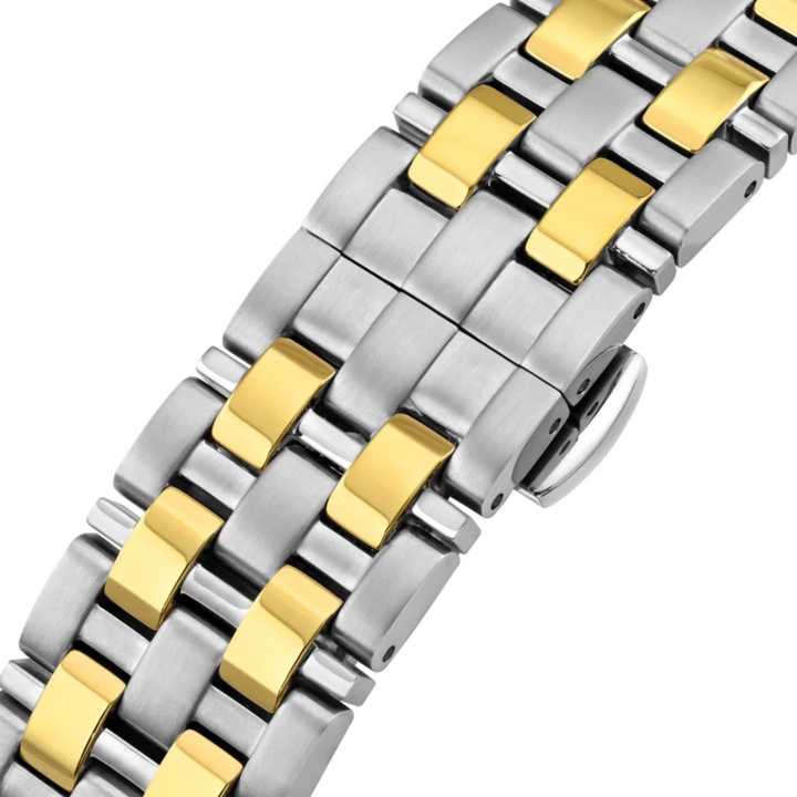 CYMA W02-00816-005 EUROPA 3 HANDS AUTOMATIC TWO-TONE STAINLESS STEEL MEN WATCH