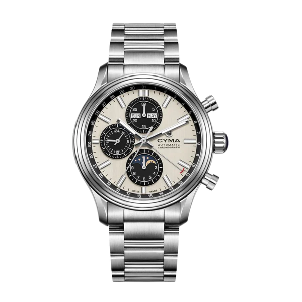 CYMA W02-00818-002 GRAND MAESTRO THE CHESS AUTOMATIC CHRONOGRAPH WATCH