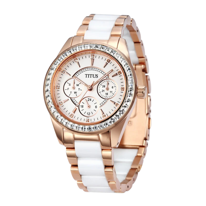 SOLVIL ET TITUS PERSE W06-02108-003 MULTI-FUNCTION QUARTZ WOMEN WATCH