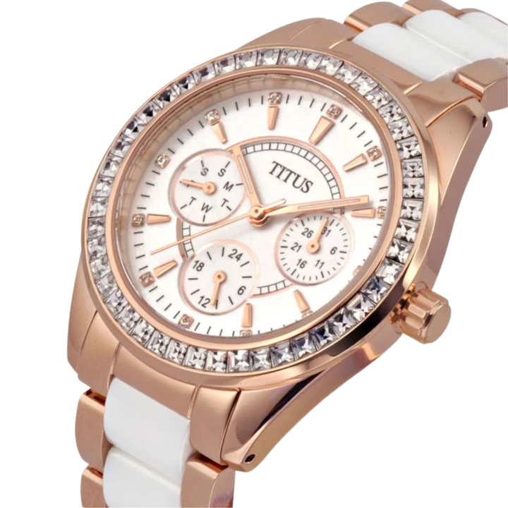 SOLVIL ET TITUS PERSE W06-02108-003 MULTI-FUNCTION QUARTZ WOMEN WATCH