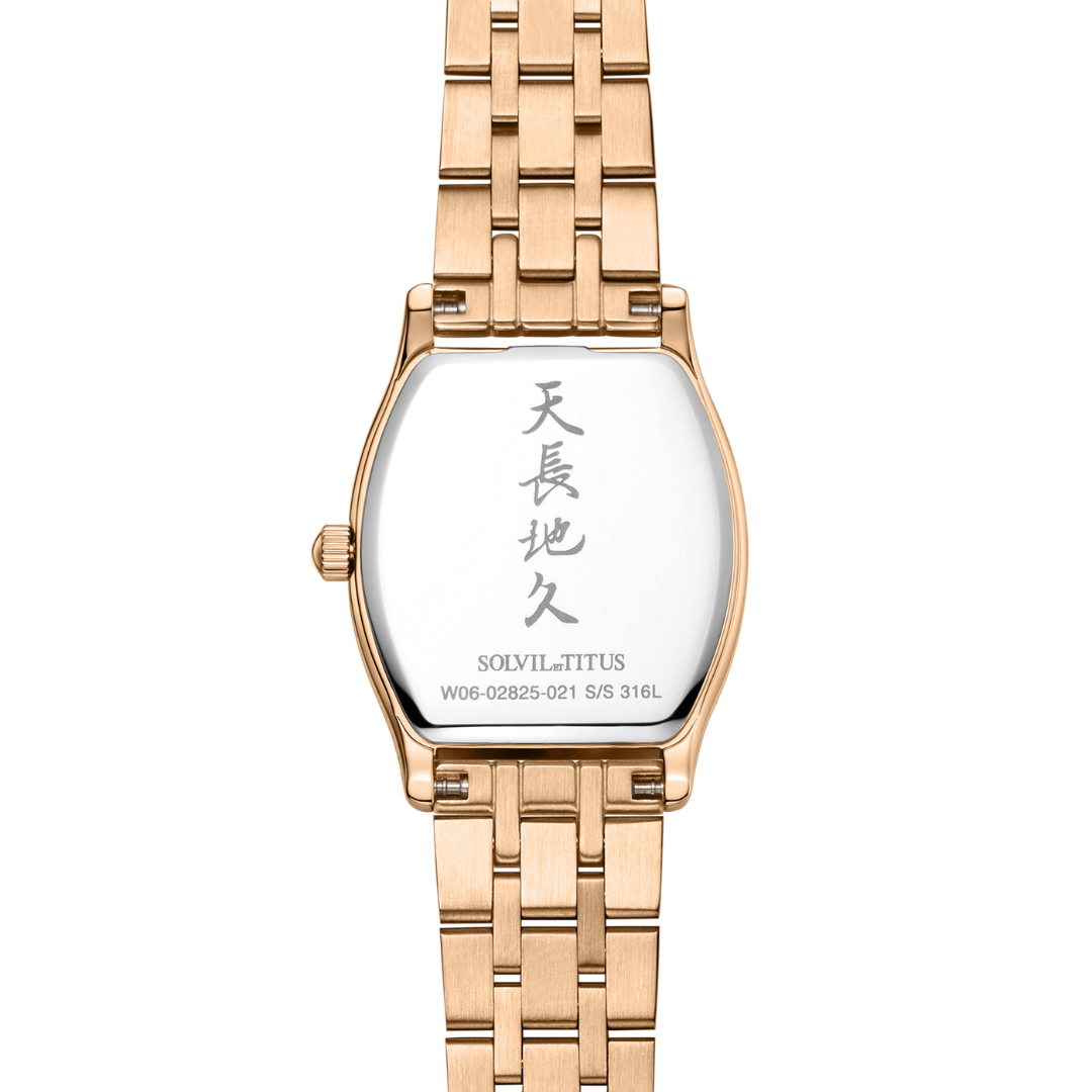 SOLVIL ET TITUS BARISTA W06-02825-021 3 HANDS DATE QUARTZ WOMEN WATCH