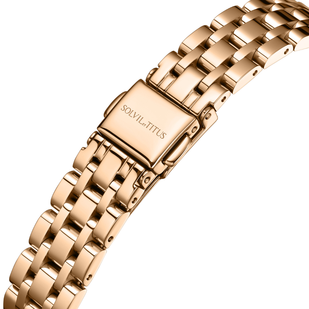 SOLVIL ET TITUS BARISTA W06-02825-021 3 HANDS DATE QUARTZ WOMEN WATCH