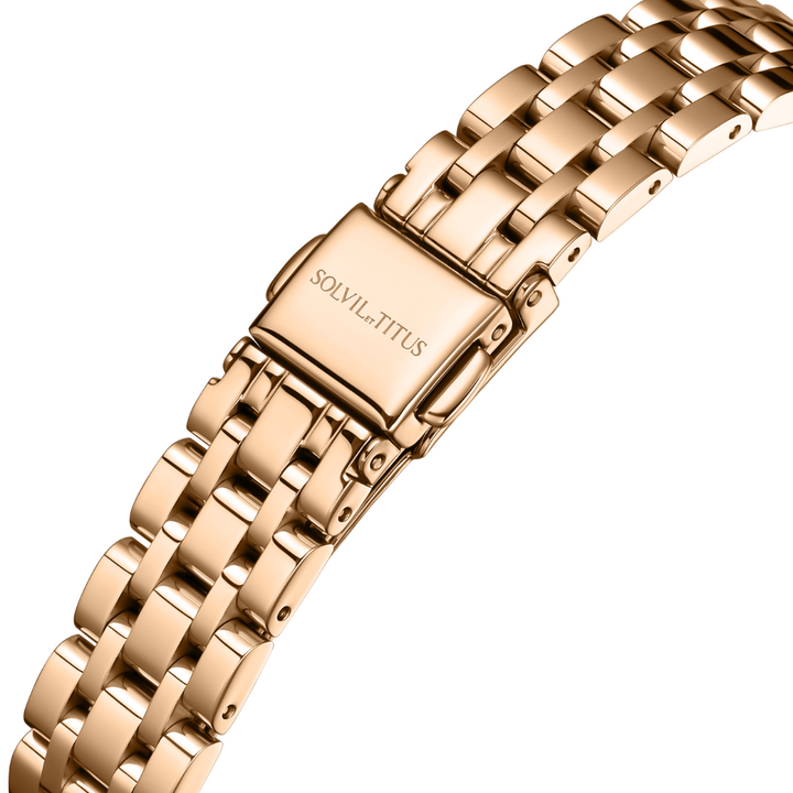 SOLVIL ET TITUS BARISTA W06-02825-021 3 HANDS DATE QUARTZ WOMEN WATCH