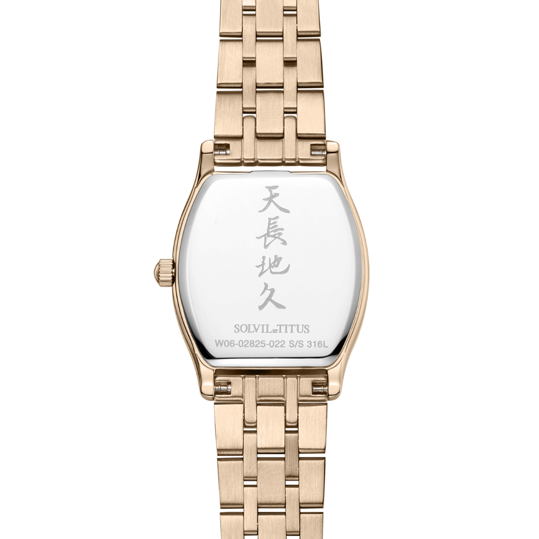 SOLVIL ET TITUS BARISTA W06-02825-022 3 HANDS DATE QUARTZ WOMEN WATCH