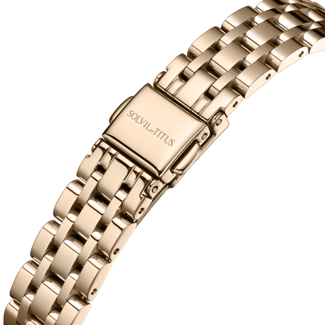 SOLVIL ET TITUS BARISTA W06-02825-022 3 HANDS DATE QUARTZ WOMEN WATCH