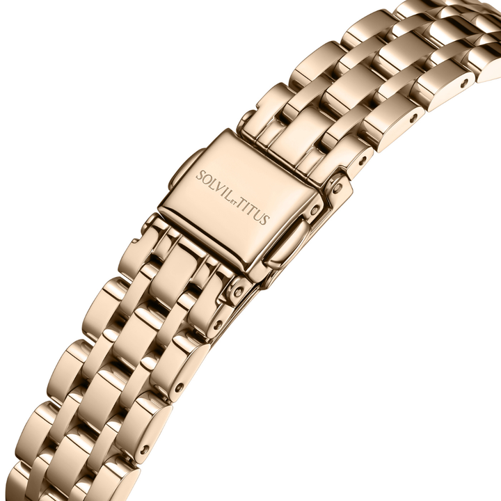 SOLVIL ET TITUS BARISTA W06-02825-022 3 HANDS DATE QUARTZ WOMEN WATCH