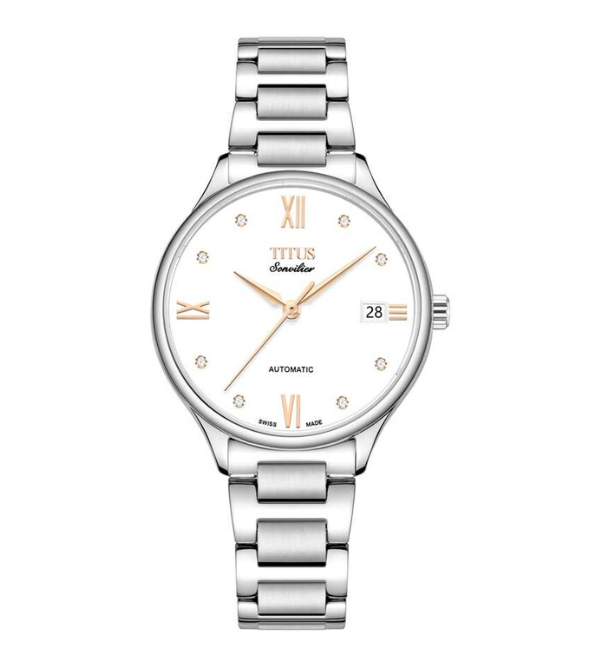 SOLVIL ET TITUS SONVILIER W06-03116-001 3 HANDS DATE AUTOMATIC WOMEN WATCH