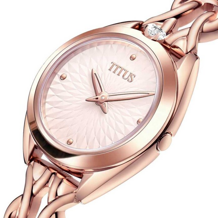 SOLVIL ET TITUS RING & KNOT W06-03133-002 2 HANDS QUARTZ WOMEN WATCH