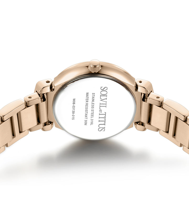 SOLVIL ET TITUS FAIR LADY W06-03139-015 3 HANDS DATE QUARTZ WOMEN WATCH