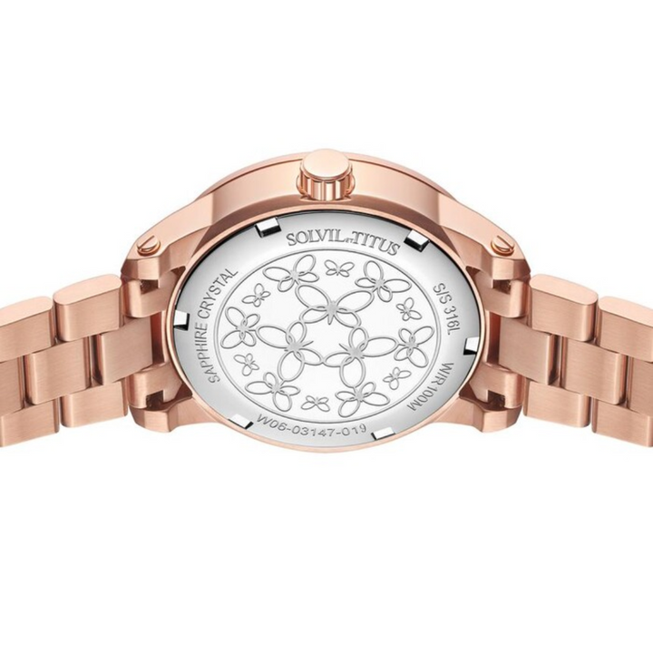 SOLVIL ET TITUS ASPIRA W06-03147-019 QUARTZ STAINLESS STEEL WOMEN WATCH