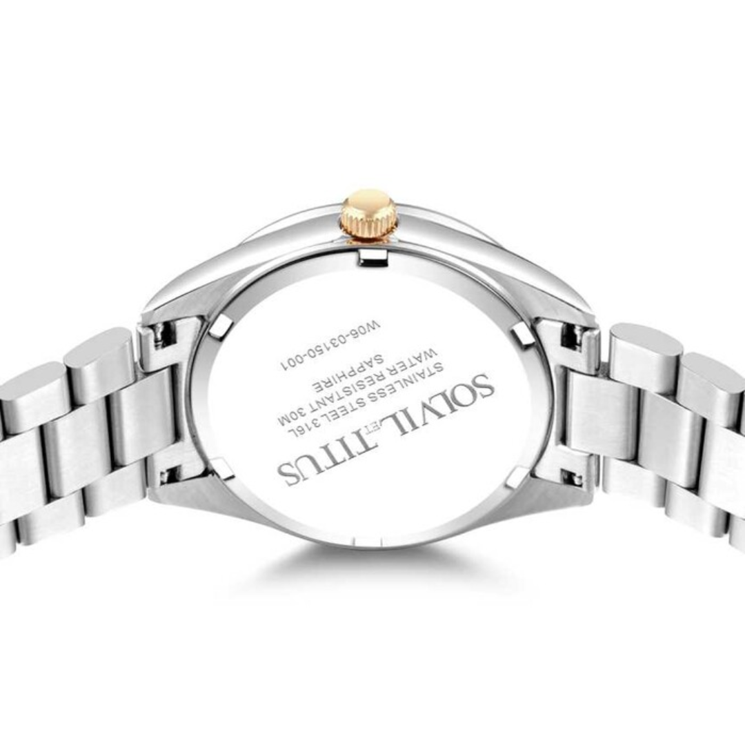 SOLVIL ET TITUS FAIR LADY W06-03150-001 3 HANDS QUARTZ WOMEN WATCH