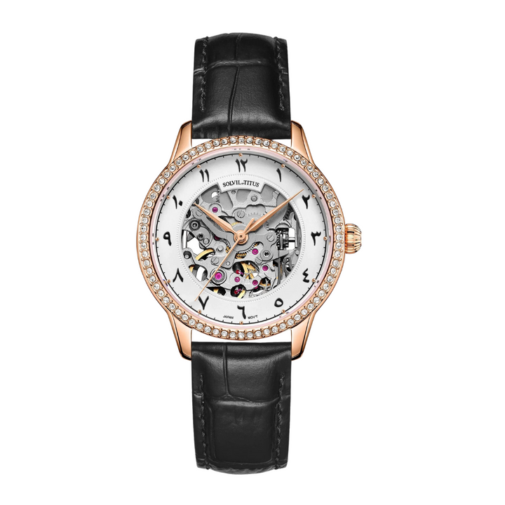 SOLVIL ET TITUS SPECIAL EDITION JAWI CLASSIC W06-03311-002 AUTOMATIC WOMEN WATCH