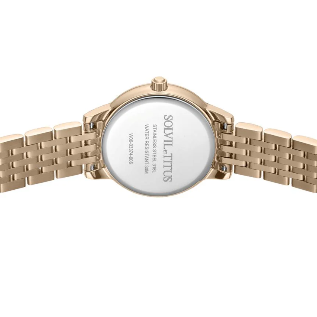 SOLVIL ET TITUS FAIR LADY W06-03374-006 3 HANDS QUARTZ WOMEN WATCH