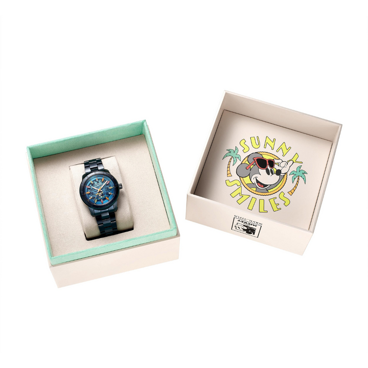 SOLVIL ET TITUS MICKEY MOUSE LIFESTYLE "CATCHING WAVES" LIMITED EDITION MECHANICAL WOMEN WATCH W06-03376-001