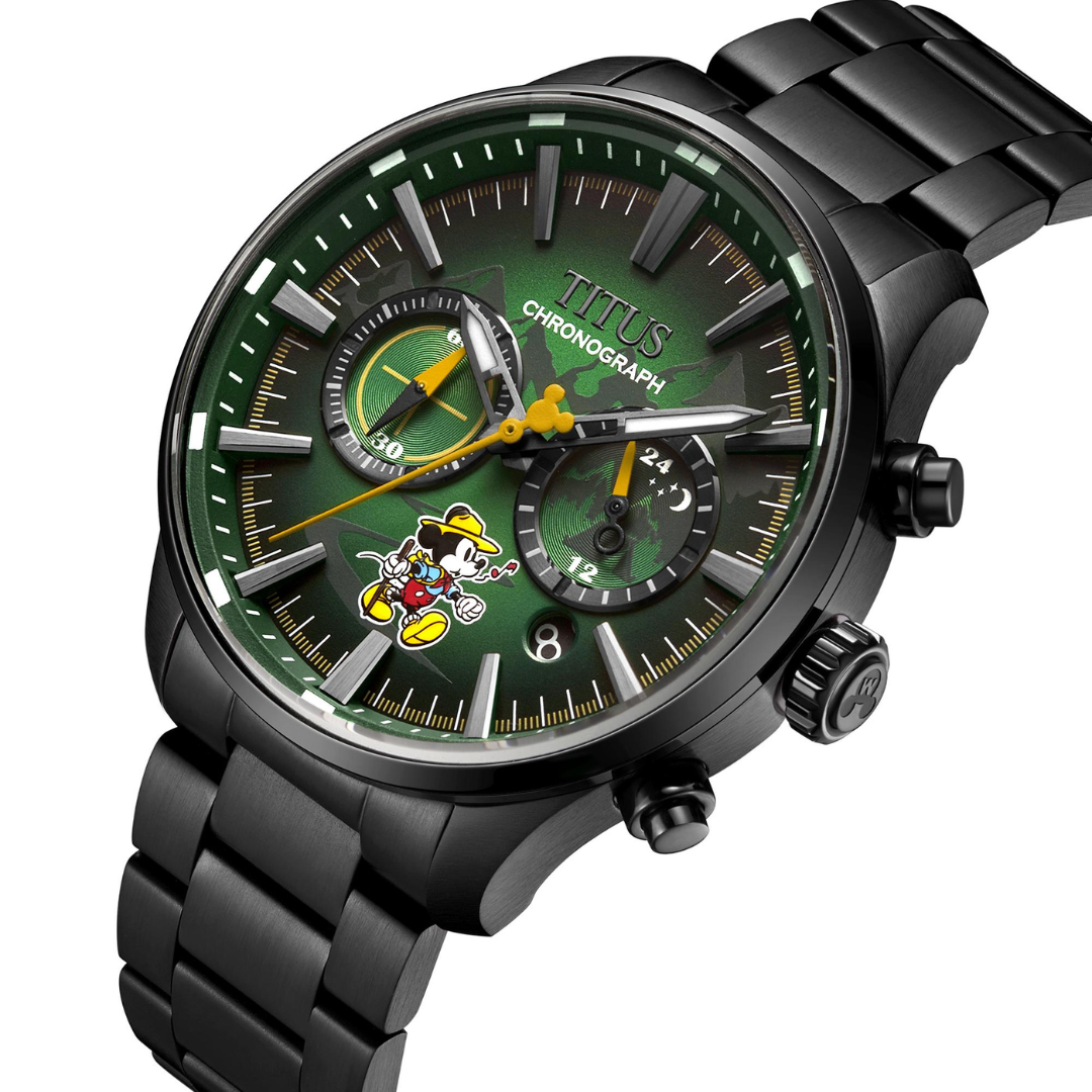 SOLVIL ET TITUS MICKEY MOUSE "OUTDOOR" LIMITED EDITION CHRONOGRAPH MEN WATCH GIFT SET W06-03368-001