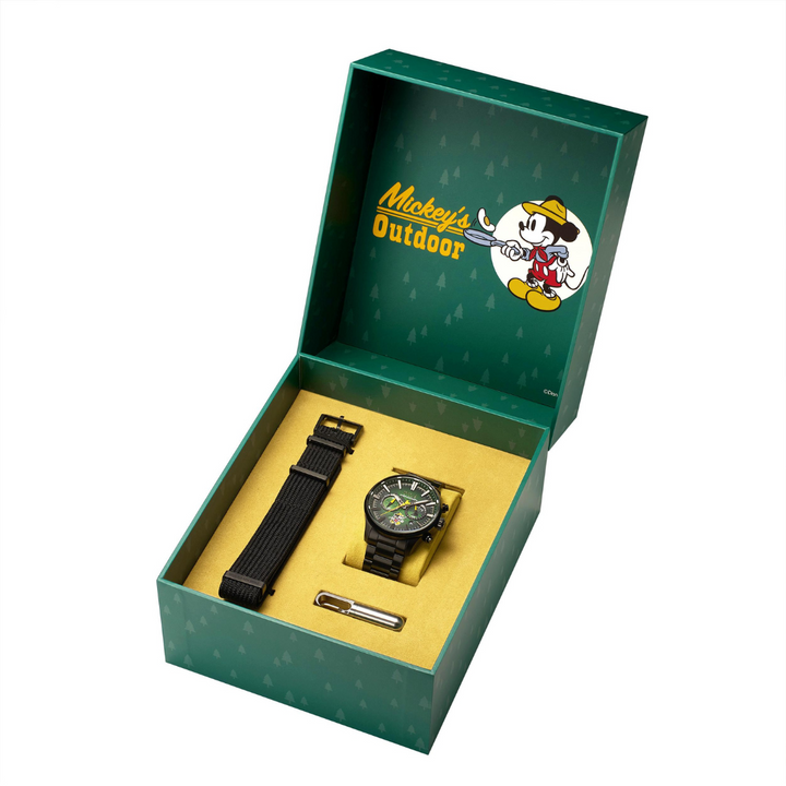 SOLVIL ET TITUS MICKEY MOUSE "OUTDOOR" LIMITED EDITION CHRONOGRAPH MEN WATCH GIFT SET W06-03368-001