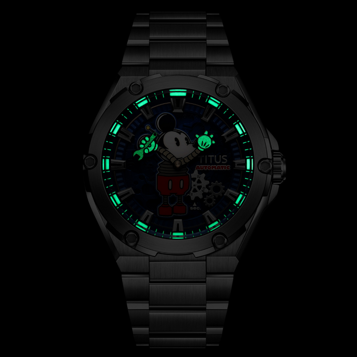 SOLVIL ET TITUS MICKEY MOUSE LIFESTYLE LIMITED EDITION "CHARGED UP" MECHANICAL MEN WATCH W06-03379-001