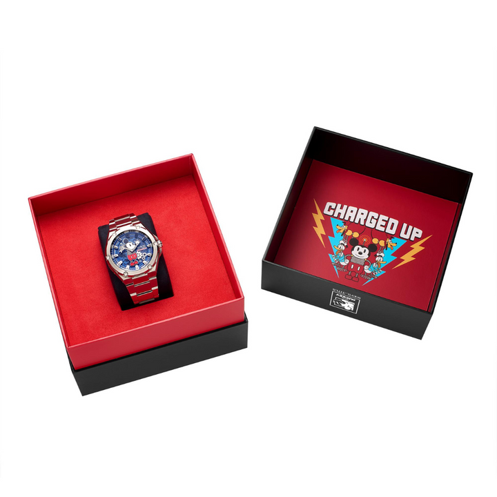 SOLVIL ET TITUS MICKEY MOUSE LIFESTYLE LIMITED EDITION "CHARGED UP" MECHANICAL MEN WATCH W06-03379-001