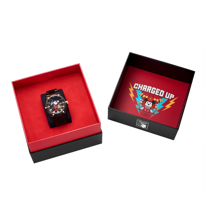 SOLVIL ET TITUS MICKEY MOUSE LIFESTYLE LIMITED EDITION "CHARGED UP" MECHANICAL MEN WATCH W06-03379-002
