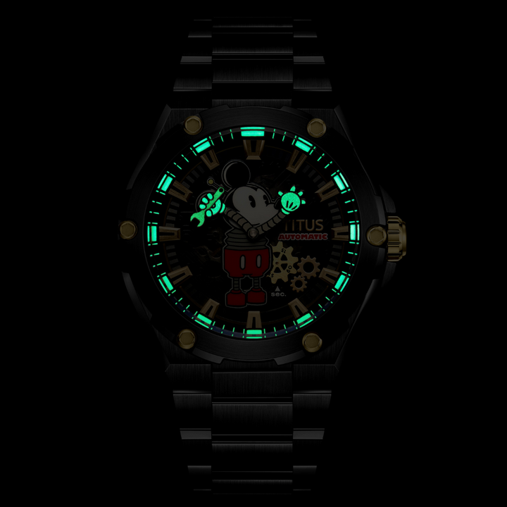 SOLVIL ET TITUS MICKEY MOUSE LIFESTYLE LIMITED EDITION "CHARGED UP" MECHANICAL MEN WATCH W06-03379-002