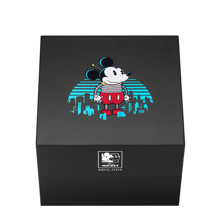 SOLVIL ET TITUS MICKEY MOUSE LIFESTYLE LIMITED EDITION "CHARGED UP" MECHANICAL MEN WATCH W06-03379-002