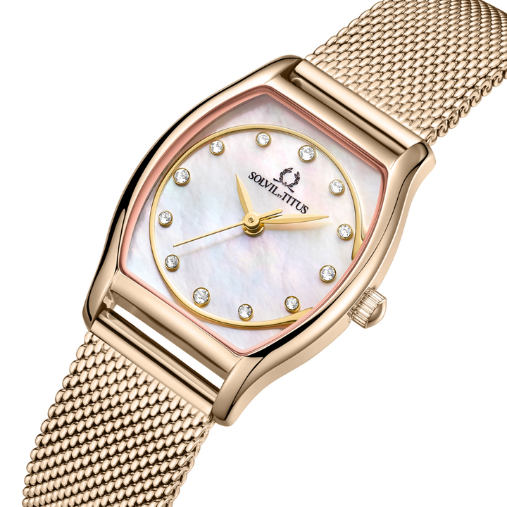 SOLVIL ET TITUS BARISTA W06-03384-009 3 HANDS QUARTZ WOMEN WATCH