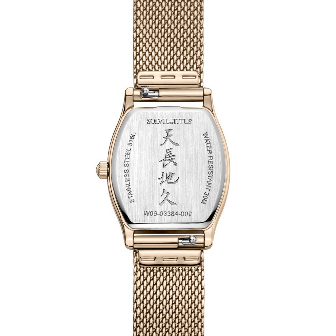 SOLVIL ET TITUS BARISTA W06-03384-009 3 HANDS QUARTZ WOMEN WATCH