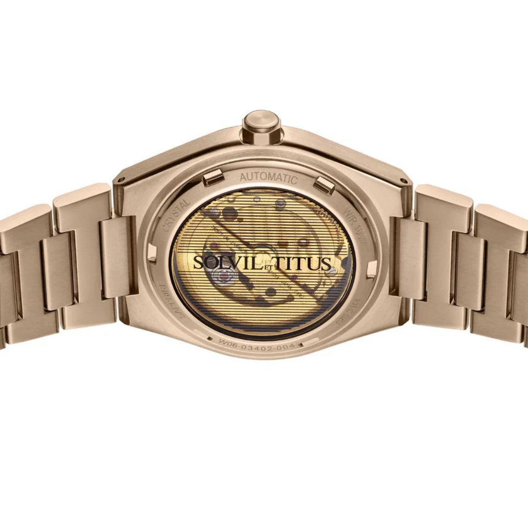 SOLVIL ET TITUS VINYL W06-03402-004 AUTOMATIC MEN WATCH