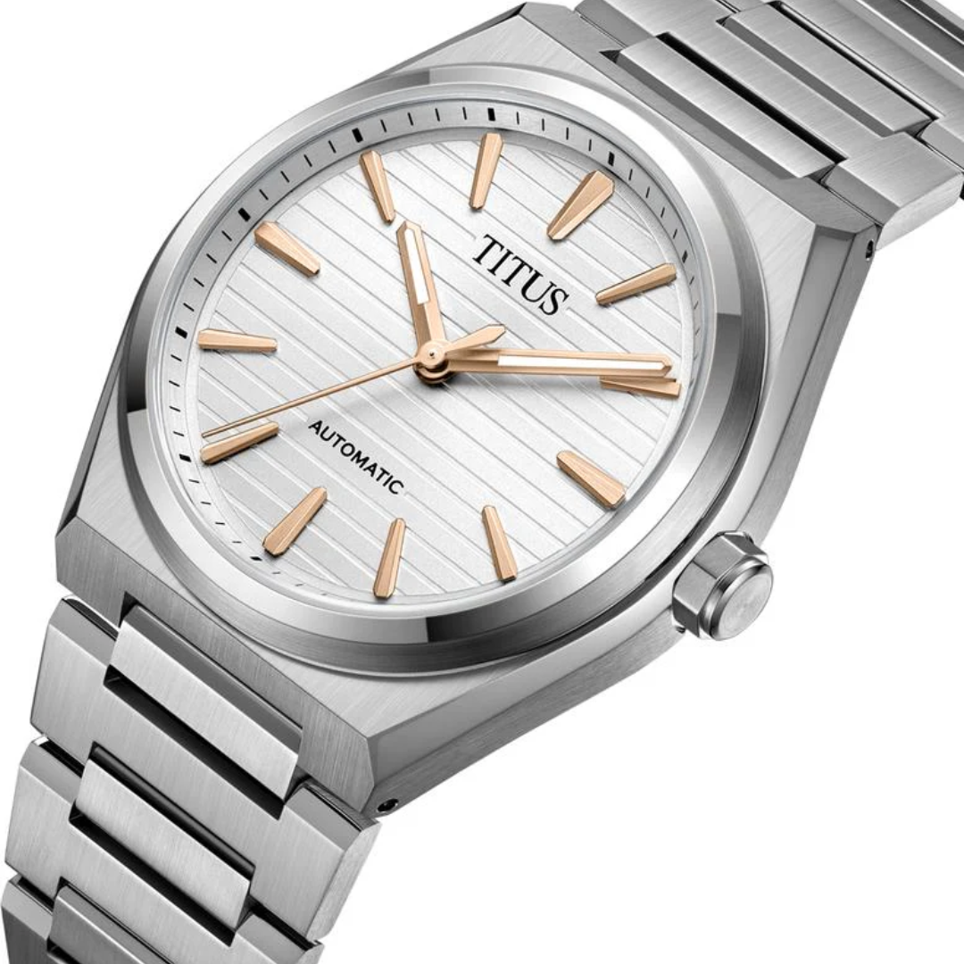 SOLVIL ET TITUS VINYL W06-03402-006 AUTOMATIC MEN WATCH