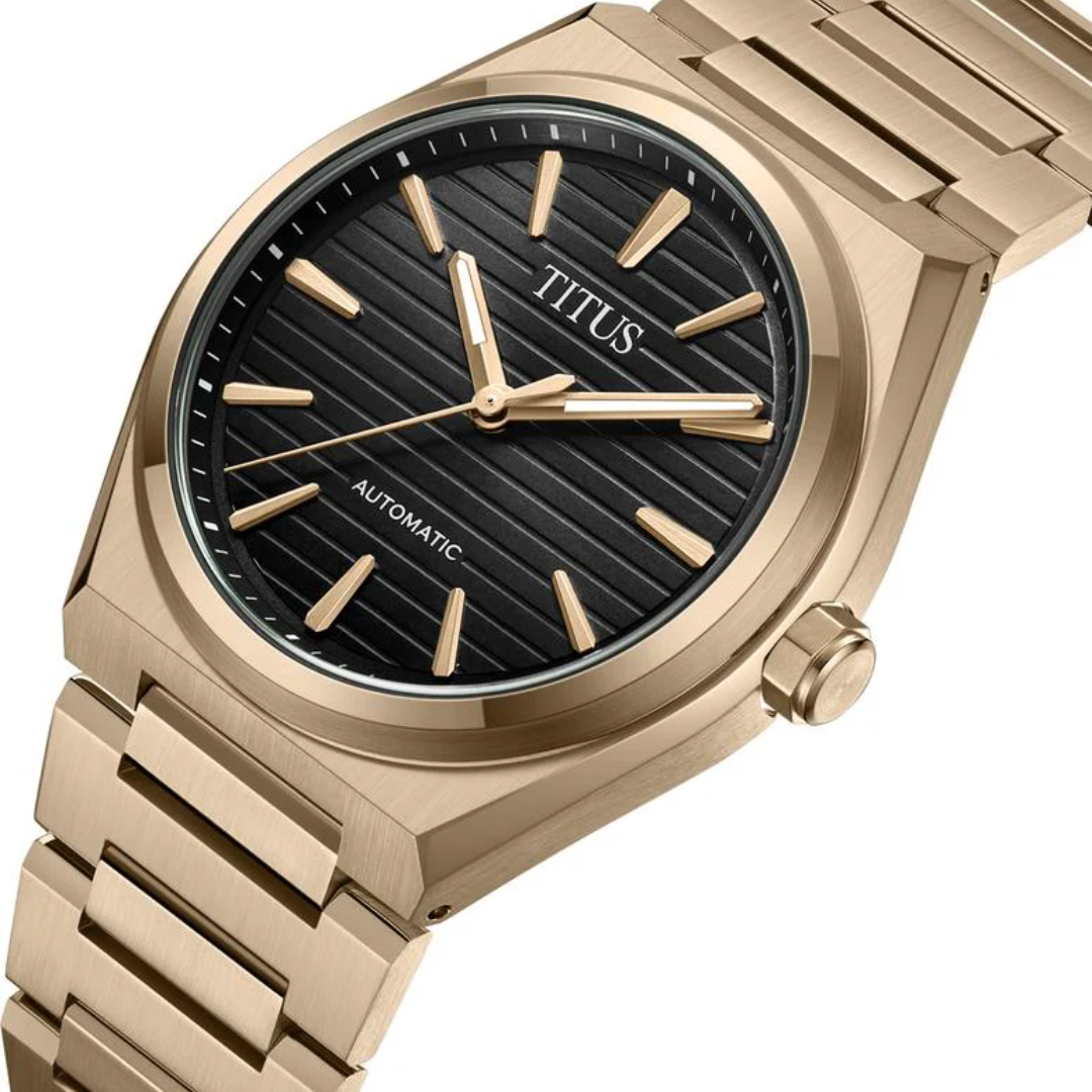 SOLVIL ET TITUS VINYL W06-03402-009 AUTOMATIC MEN WATCH