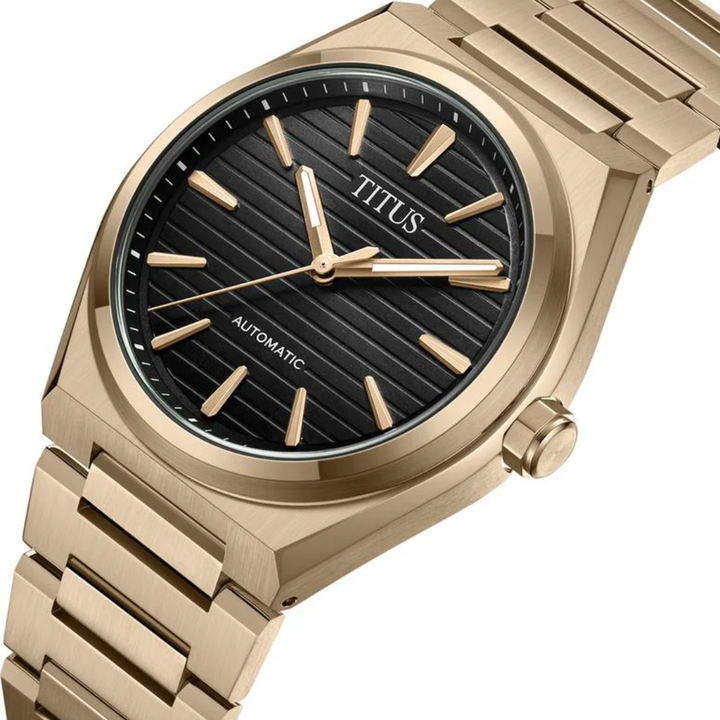 SOLVIL ET TITUS VINYL W06-03402-009 AUTOMATIC MEN WATCH